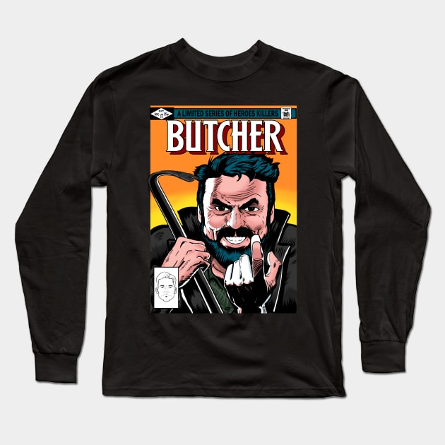 The Butcher Long Sleeve T-Shirt by MarianoSan